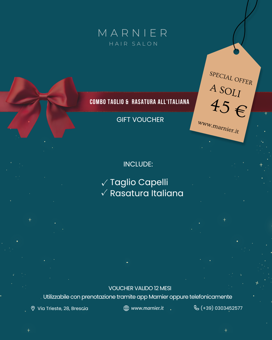 voucher taglio e rasatura all'italiana